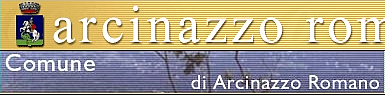 Il sito del Comune di Arcinazzo Romano