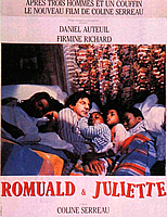 54. "Romuald e Juliette", di Coline Serreau (1989), con Daniel Auteuil, Firmine Richard, Pierre Vernier, Maxime Leroux e Gilles Privat.