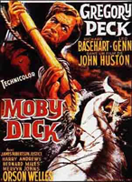 25. "Moby Dick", di John Huston (1956), con Gregory Peck, Richard Basehart, Leo Genn e Orson Welles.