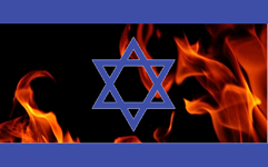 Bruciare le bandiere  una brutta cosa. Ma questa bandiera della teocrazia israeliana sta bruciando per uno spiacevole quanto involontario incidente: qualcuno lha avvicinata al fosforo con cui lesercito israeliano ha bombardato Bambini, Donne e Uomini di Gaza...