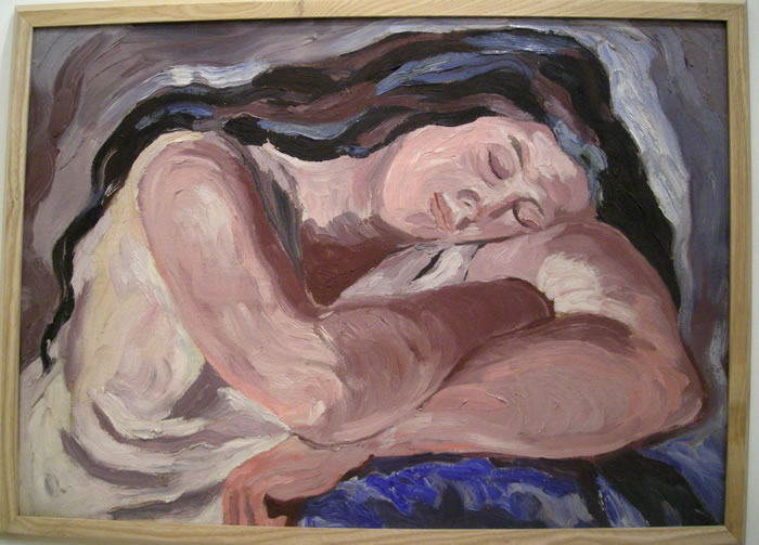 1. Carlo Levi, "Donna dormiente", 1933. Olio su tela, 52 x 72,5 cm.