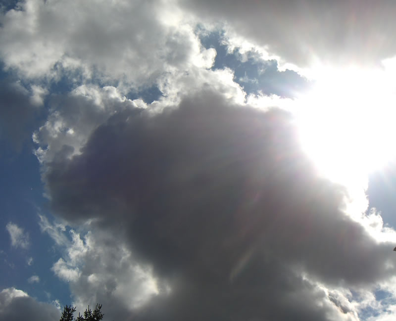 Il Cielo dagosto sopra la Maestra Cristina... Grazie, Cristina!