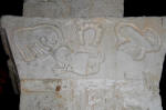 56. S. Maria in valle Porclaneta: bassorilievo della Nativit sul capitello di una colonna.