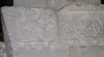 57. S. Maria in valle Porclaneta: bassorilievo sul capitello di una colonna.