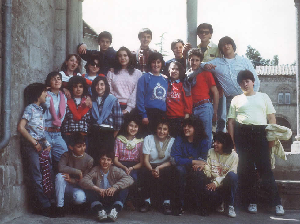 Anno scolastico 1985-1986. Gita a Viterbo.