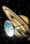 Saturno (Immagine di David A. Hardy)