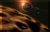 Eclisse di Sole sull'asteroide in rotta di collisione con la Terra (Immagine di David A. Hardy)