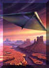 In volo sul pianeta rosso (Immagine di David A. Hardy)