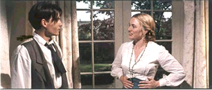 Johnny Depp e Kate Winslet in "Neverland" (2004), di Marc Forster.