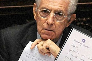 Per la serie "Mica occorre chiamarsi Berlusconi Silvio per farsi ridere dietro": Mario Monti.