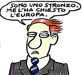 Per la serie "L'idea monti-passera-forneriana di Europa": una vignetta tratta da Segnalazioni.