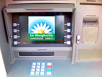Per la serie "Di che vi lamentate? Meglio i bancomat che il tribunale dell'Inquisizione, no?": il bancomat La Margherita.