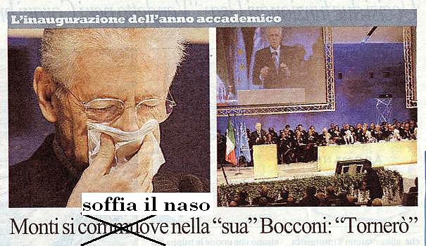 Dal quotidiano "La Monarchia" (gi "La Repubblica") di domenica 26 febbraio 2012.