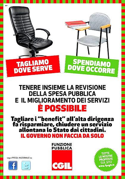 Ecco un manifesto della Cgil che dice cose condivisibilissime. Ma le dice un pochino in ginocchio, ci sembra.