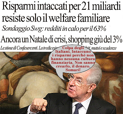 Titoli de La Repubblica di mercoled 5 dicembre 2012.