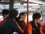 18. Sullautobus: Andrea, Stefano, Davide e Lorenzo.
