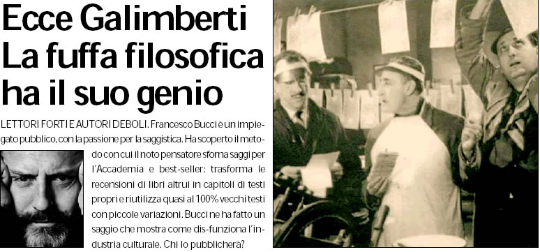 Clicca qui per leggere tutto l'articolo su Umberto Galimberti! (Luca Mastrantonio su "Il Riformista" di domenica 17 ottobre 2010)